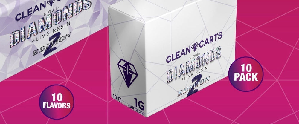 Clean Carts Diamond x Live Resin - 1 Gram 510 Screw-On ( 10x Pack )