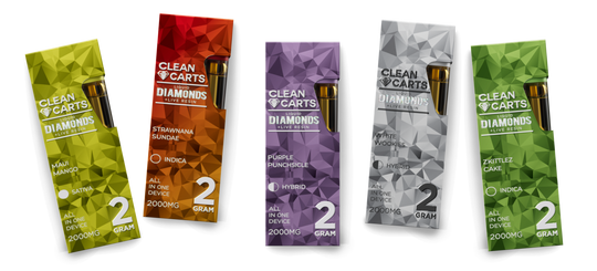 Clean Carts: THCa Diamonds x THCa Live Resin - 2 Gram Disposable ( Single )
