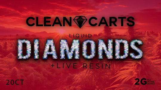 Clean Carts: THCa Diamonds x THCa Live Resin - 2 Gram Disposable (20x Count)